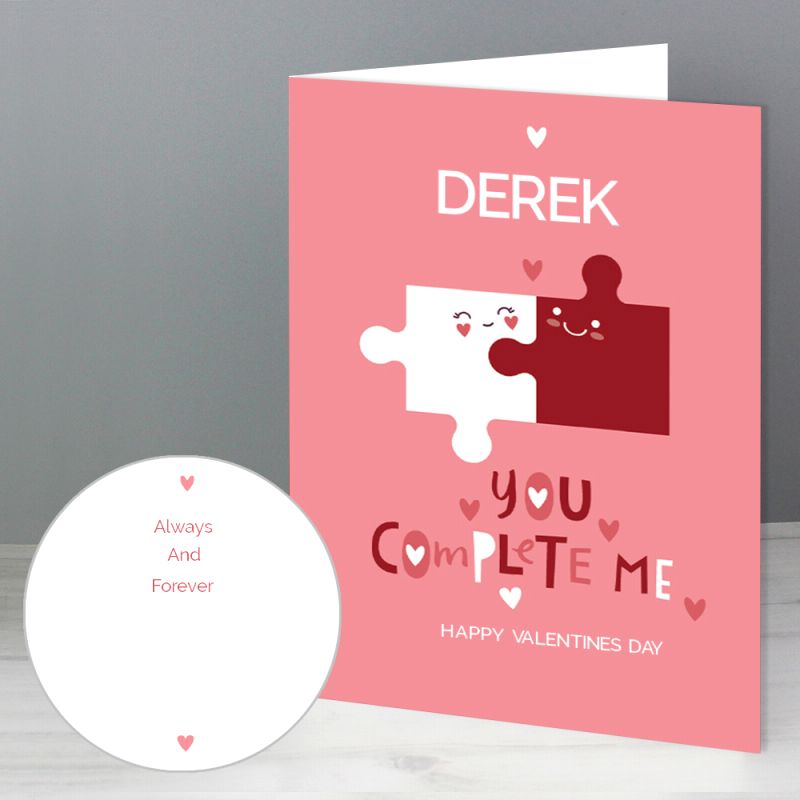 Personalised You Complete Me Card