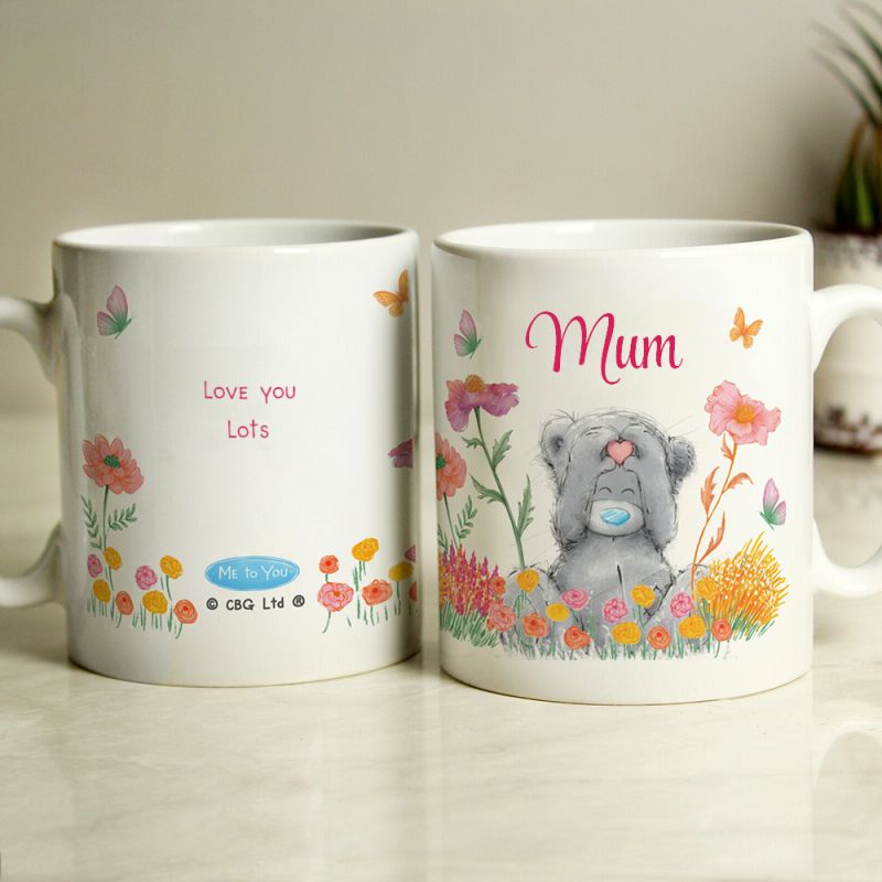 Personalised Me to You Flowery Mug