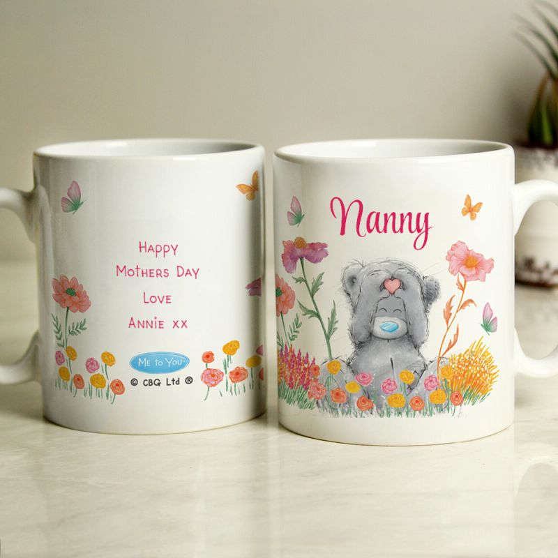 Personalised Me to You Flowery Mug
