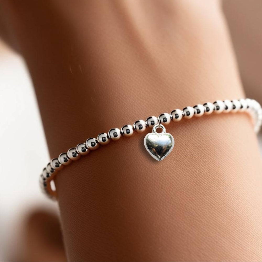 Congratulations Heart Charm Bracelet & Gift Card