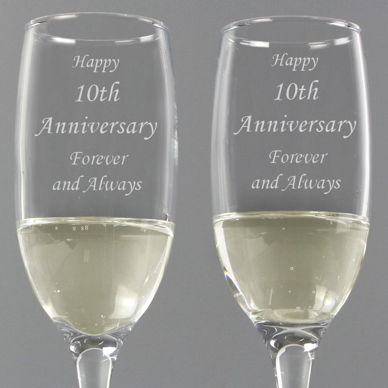 Personalised Celebration Pair of Flutes